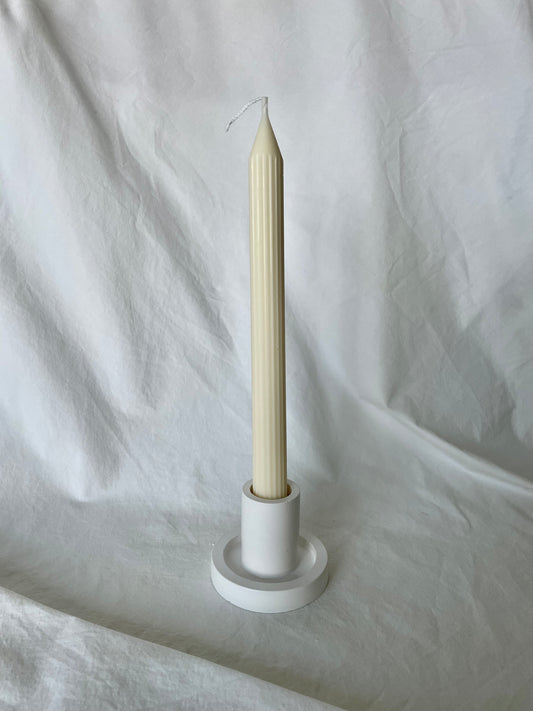 Ribbed Taper Candle Set